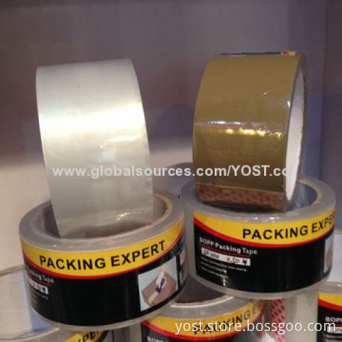 Plastic packaging, 48mm Taiwan good glue opp carton sealing tape, BSCI
